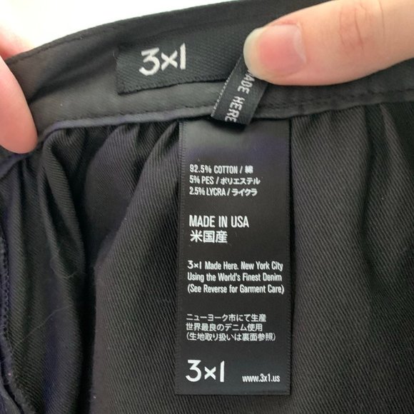 3x1 black faux leather mini skirt size small - Picture 6 of 8